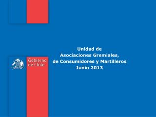 Unidad de Asociaciones Gremiales, de Consumidores y Martilleros Junio 2013