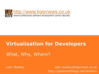 Virtualisation for Developers