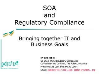 SOA and Regulatory Compliance