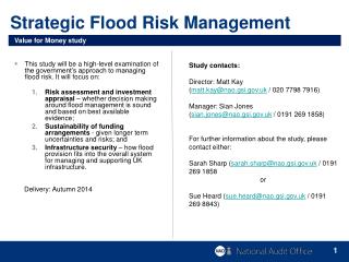 Strategic Flood Risk Management