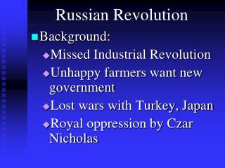 Russian Revolution