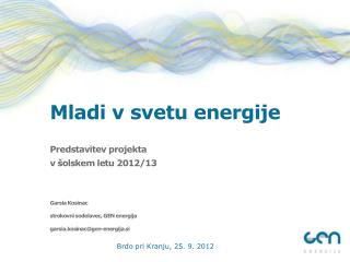 Mladi v svetu energije