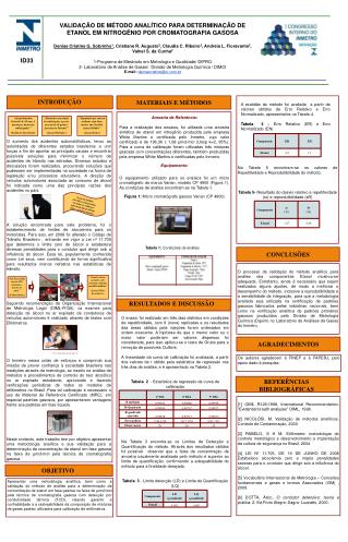 Na Tabela 5 encontram-se os valores de Repetitividade e Reprodutibilidade do método.