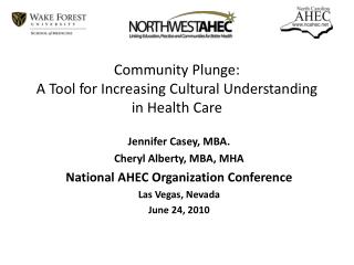 Community Plunge: A Tool for Increasing Cultural Understanding in Health Care
