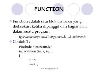 FUNCTION