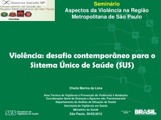 Seminário Aspectos da Violência na Região Metropolitana de São Paulo