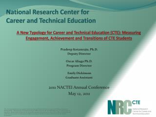 National Research Center for Career and Technical Education