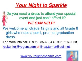 Your Night to Sparkle