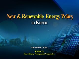New &amp; Renewable Energy Policy