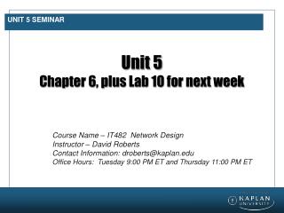 Unit 5 Seminar