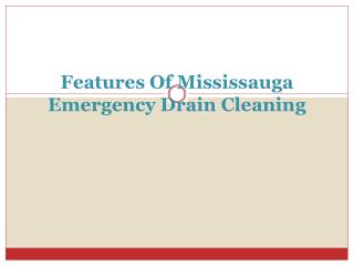 Emergency Drain Cleaning Services Mississauga Uses Latest Dr