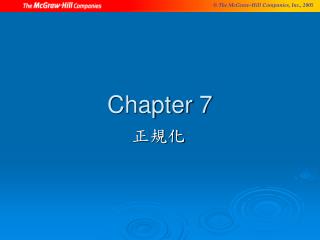 Chapter 7