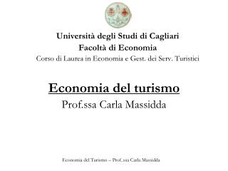 Università degli Studi di Cagliari Facoltà di Economia