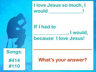 How Much Do You Love Jesus?
