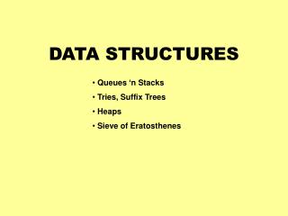 DATA STRUCTURES