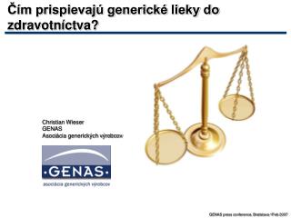 Čím prispievajú generické lieky do zdravotníctva ?