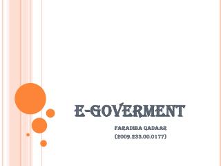 E-GOVERMENT