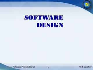 SOFTWARE DESIGN