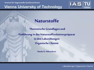 Institut für Angewandte Synthesechemie