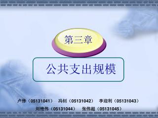 公共支出规模