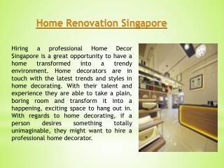 Singapore Home Renovation
