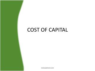 COST OF CAPITAL