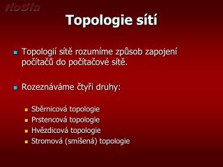 Topologie sítí