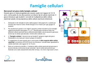 Famiglie cellulari