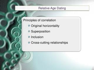 Relative Age Dating