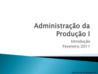 Administração da Produção I