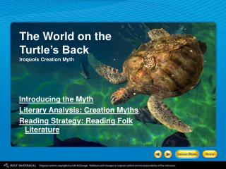 The World on the Turtle’s Back Iroquois Creation Myth