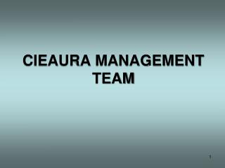 CIEAURA MANAGEMENT TEAM