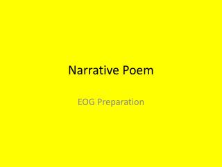 Narrative Poem