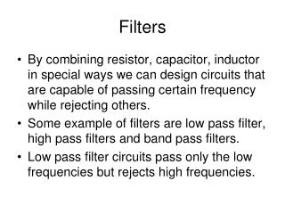 Filters