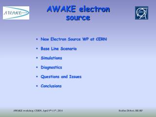 AWAKE electron source