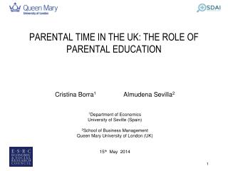 PARENTAL TIME IN THE UK: THE ROLE OF PARENTAL EDUCATION