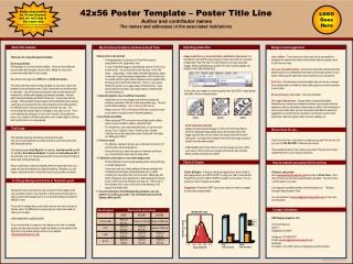 42x56 Poster Template – Poster Title Line