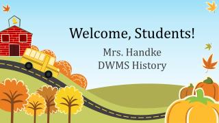 Welcome, Students!