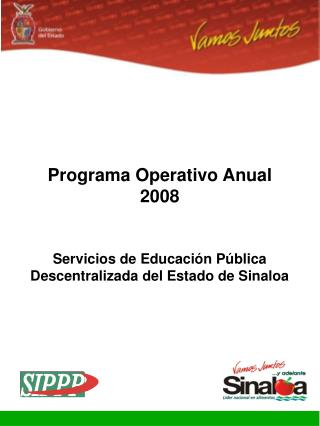 Programa Operativo Anual 2008