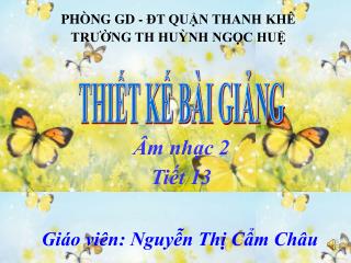 PHÒNG GD - ĐT QUẬN THANH KHÊ TRƯỜNG TH HUỲNH NGỌC HUỆ