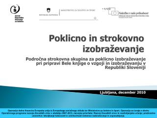 Poklicno in strokovno izobraževanje