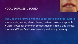 Vocal Exercises: V Sound