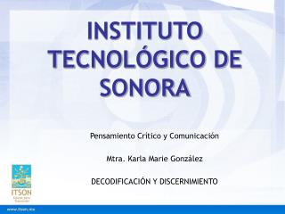INSTITUTO TECNOLÓGICO DE SONORA