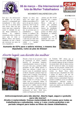 Anticoncepcionais para não abortar. Aborto legal, seguro e gratuito para não morrer!