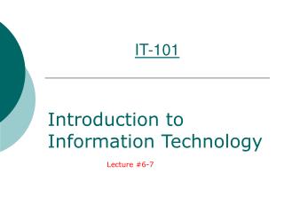 IT-101