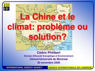 La Chine et le climat: problème ou solution?