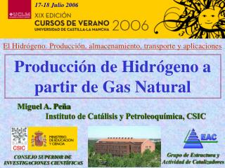 Producción de Hidrógeno a partir de Gas Natural