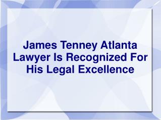 James Tenney Atlanta Lawyer