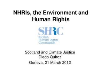 NHRIs, the Environment and Human Rights