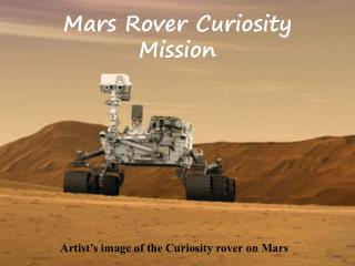 Mars Rover Curiosity Mission